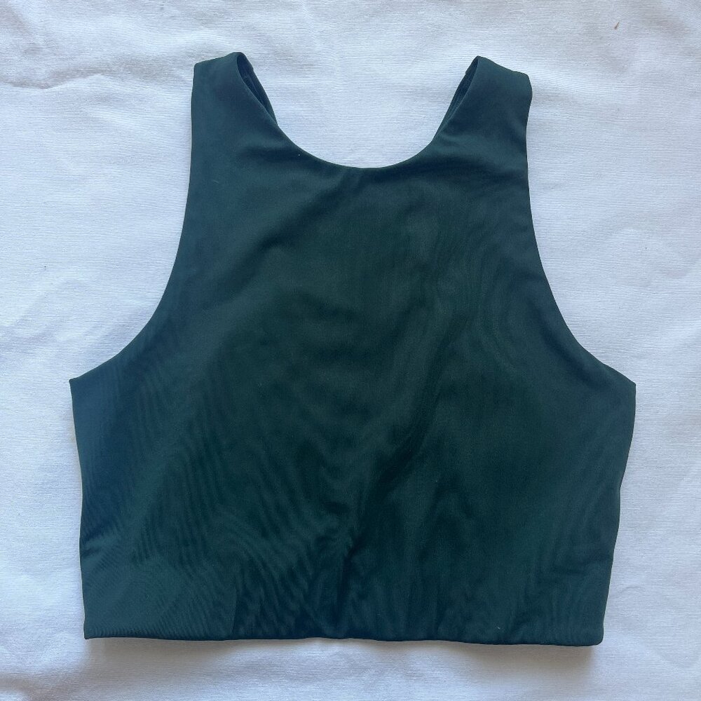 Girlfriend Collective Dylan Bra Color: Moss Size: Medium